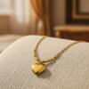 Gold Plated Love Square Necklace