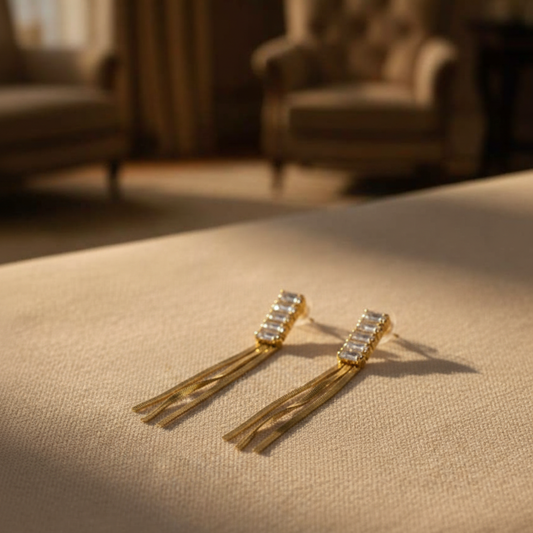 Gold Plated Dangler Earrings