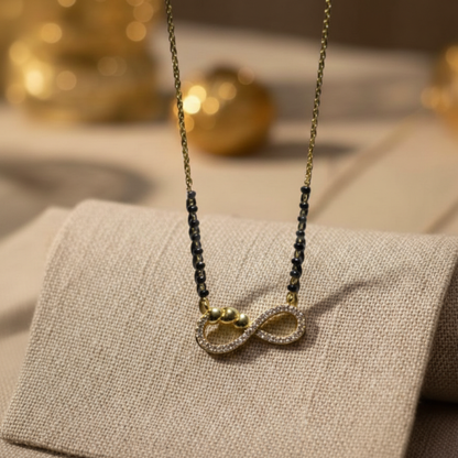 Gold Plated Infinity Mangalsutra
