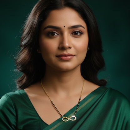 Gold Plated Infinity Mangalsutra