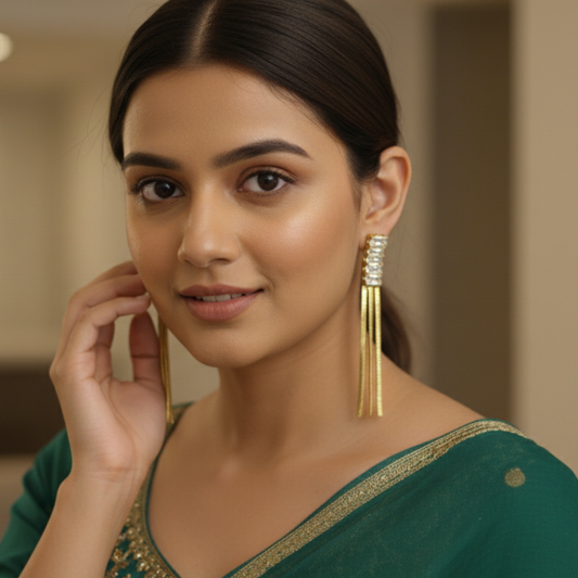 Gold Plated Dangler Earrings
