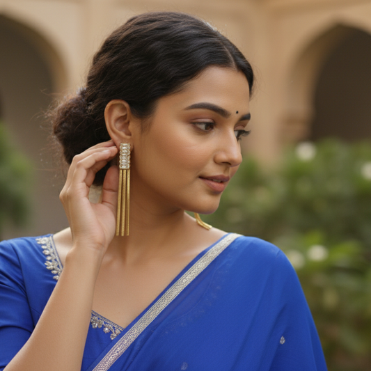 Gold Plated Dangler Earrings