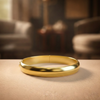 Gold Plated Plain Kada Bracelet