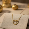 Gold Plated Beautiful Heart Necklace