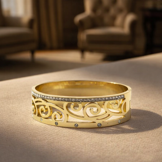 Gold Plated Party Bangle Bracelet
