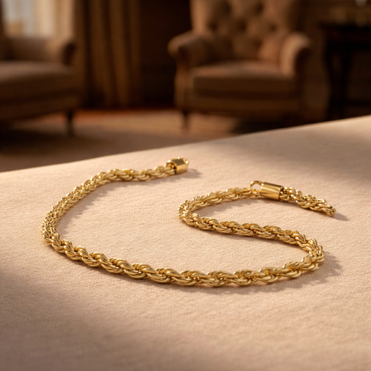 Gold Plated Rope Chain