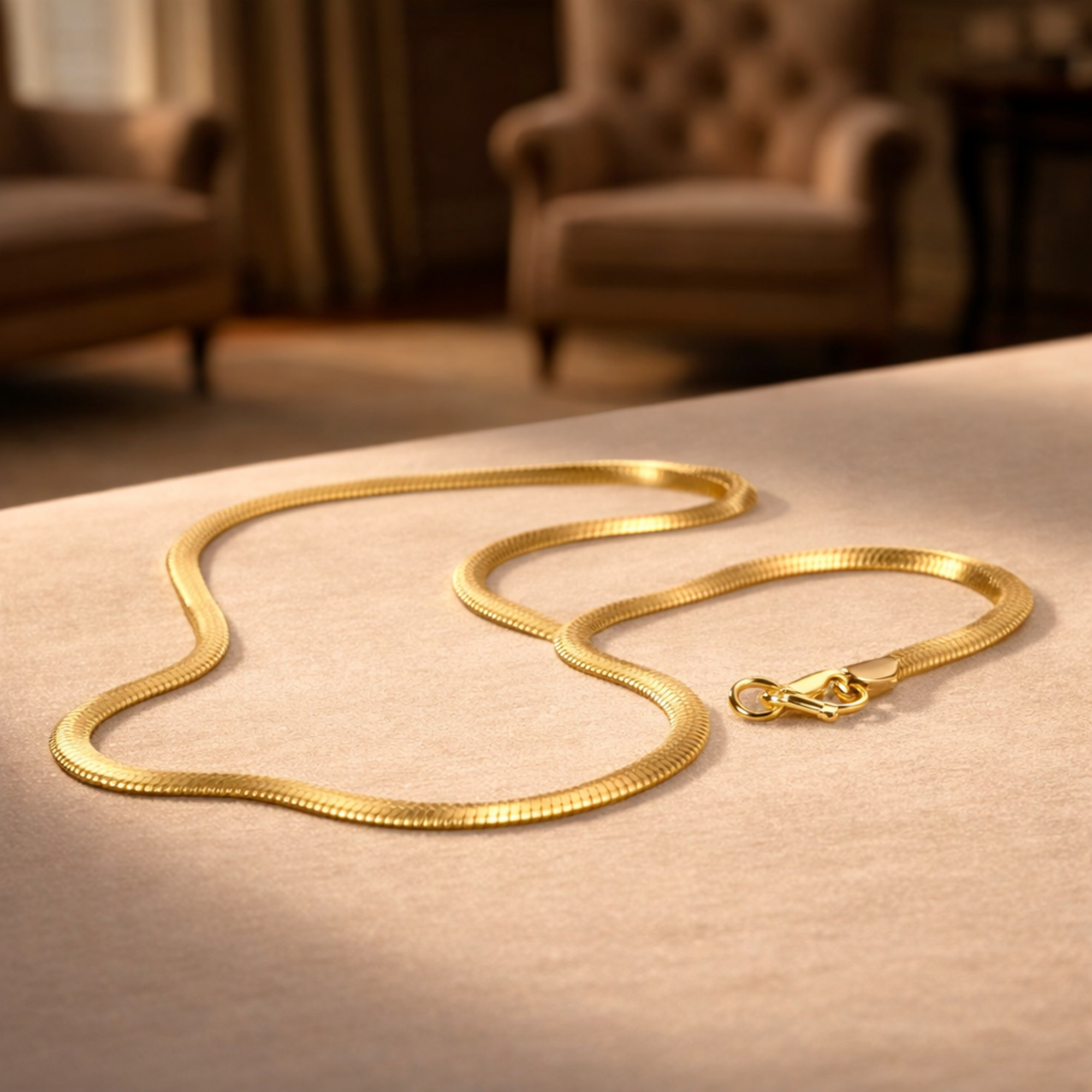 Gold Plated Snake Chain (Big)
