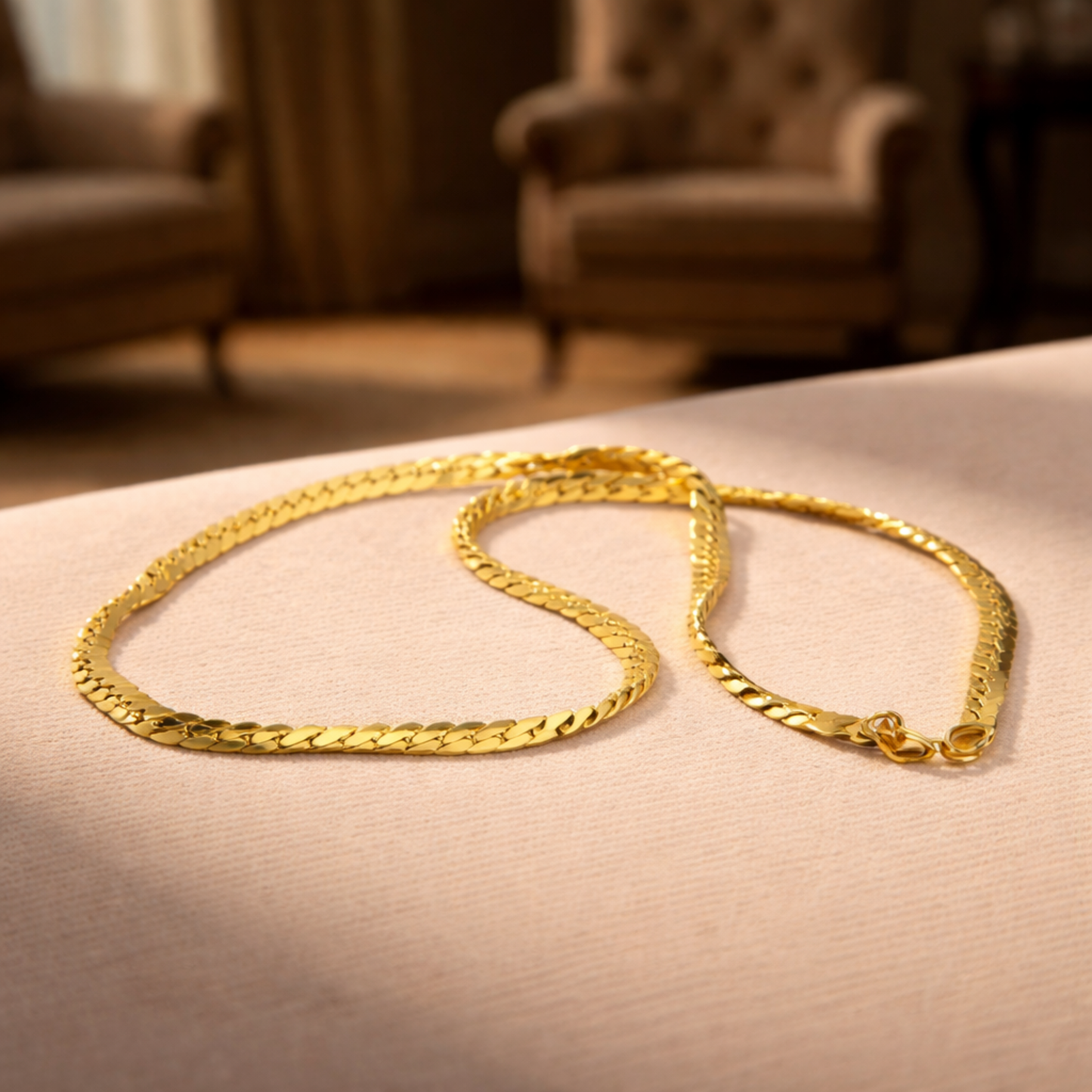 gold plated thick chain
