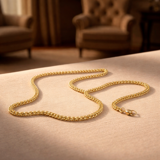 Gold Plated Square Chain