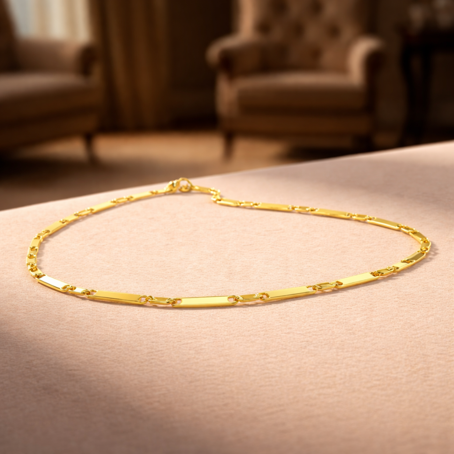 gold plated sheet chain
