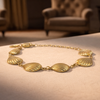 Gold Plated Sea Shell Chain Bracelet