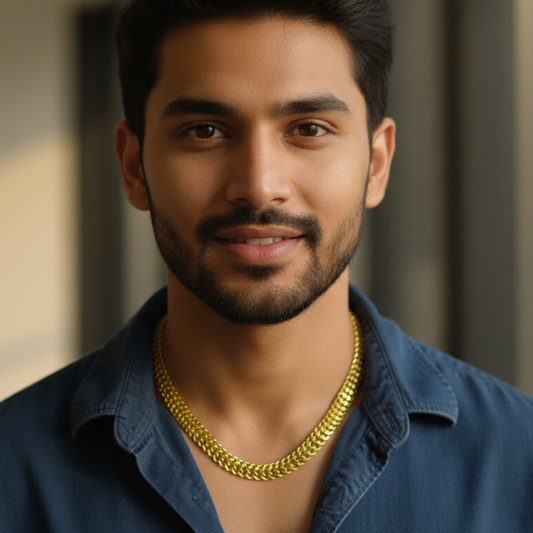 Gold Plated Wide Chain