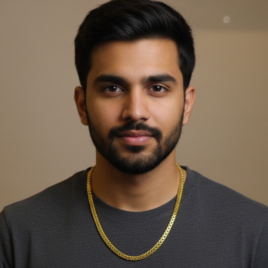 Gold Plated Square Chain