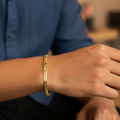 Gold Plated Snake Chain Bracelet