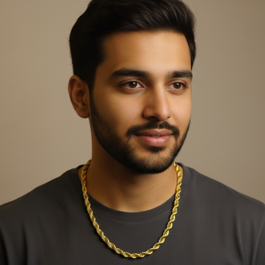 Gold Plated Rope Chain