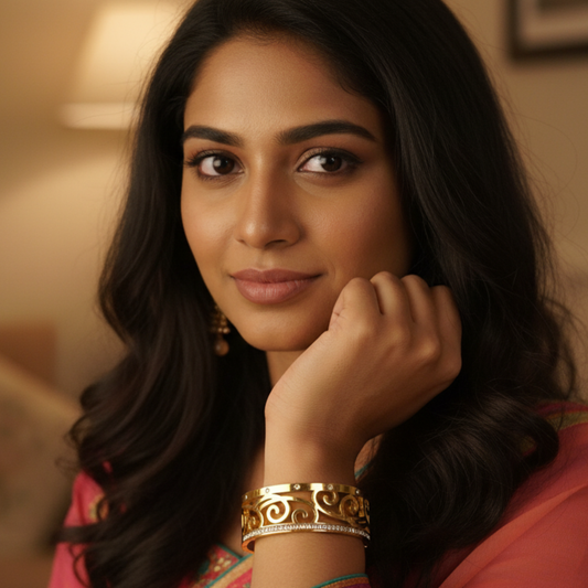 Gold Plated Party Bangle Bracelet