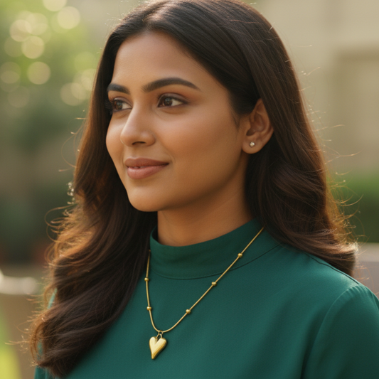 Gold Plated Love Dots Necklace