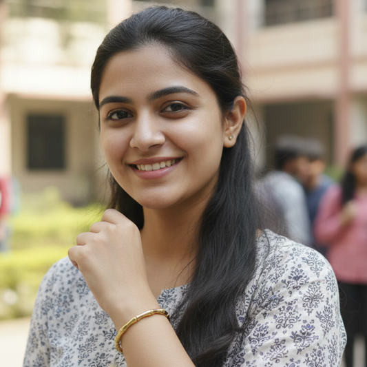 Gold Plated Bamboo Bracelet