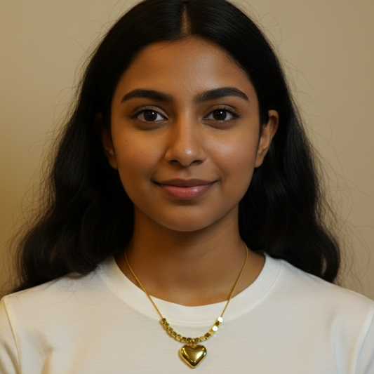 Gold Plated Love Square Necklace