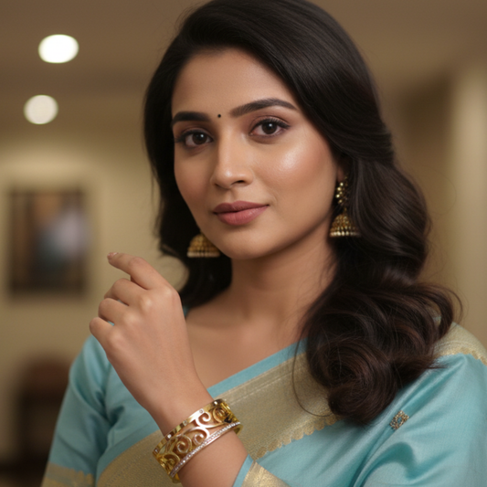 Gold Plated Party Bangle Bracelet