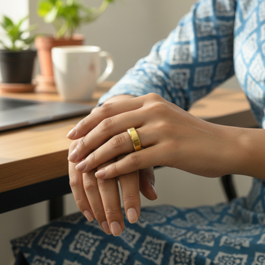 Gold Plated Band Ring