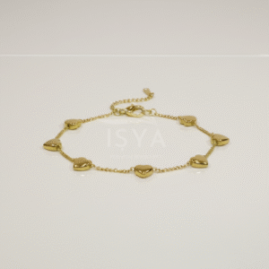 Gold Plated Continuous Love Chain Bracelet