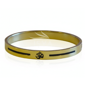 Gold Plated Om Kada Bracelet