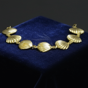 Gold Plated Sea Shell Chain Bracelet